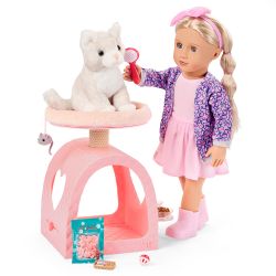 OG - CHATON - MAISON CHAT ET ACCESSOIRES POUR POUPÉE (PURRFECT RETREAT)